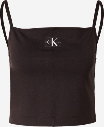 Calvin Klein Jeans Top 'MILANO' in Black: front