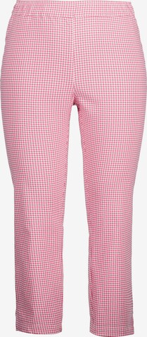 Ulla Popken Slimfit Broek in Roze: voorkant