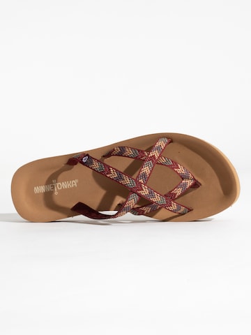 Minnetonka T-bar sandals 'Hanna' in Brown