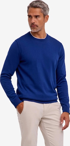 FALKE Pullover 'Cotton Knit' in Blau: Vorderseite