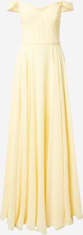 Robe de soirée mascara en jaune : devant