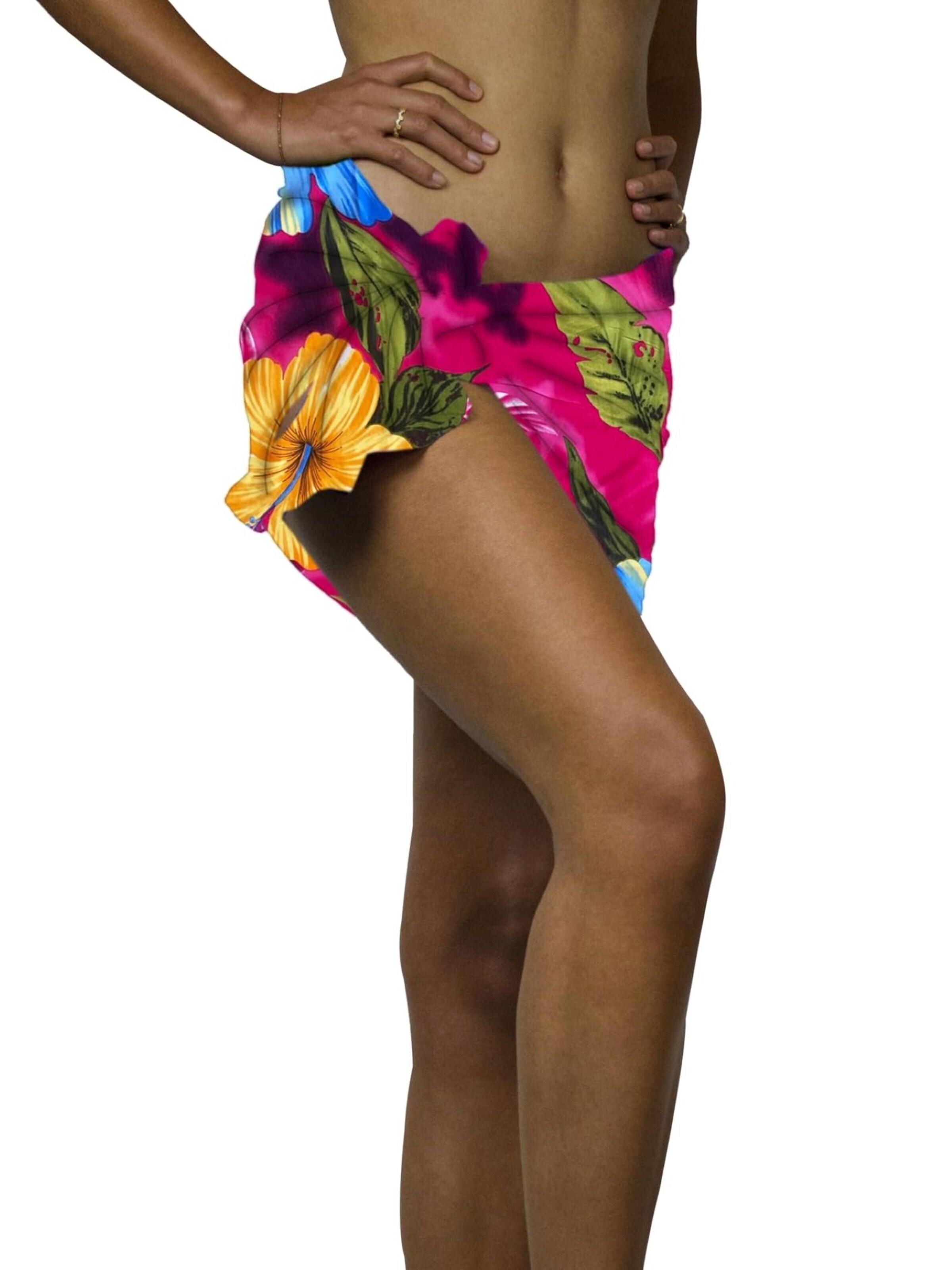 King Kameha - Toalla de playa 'Big Flower' en rosa