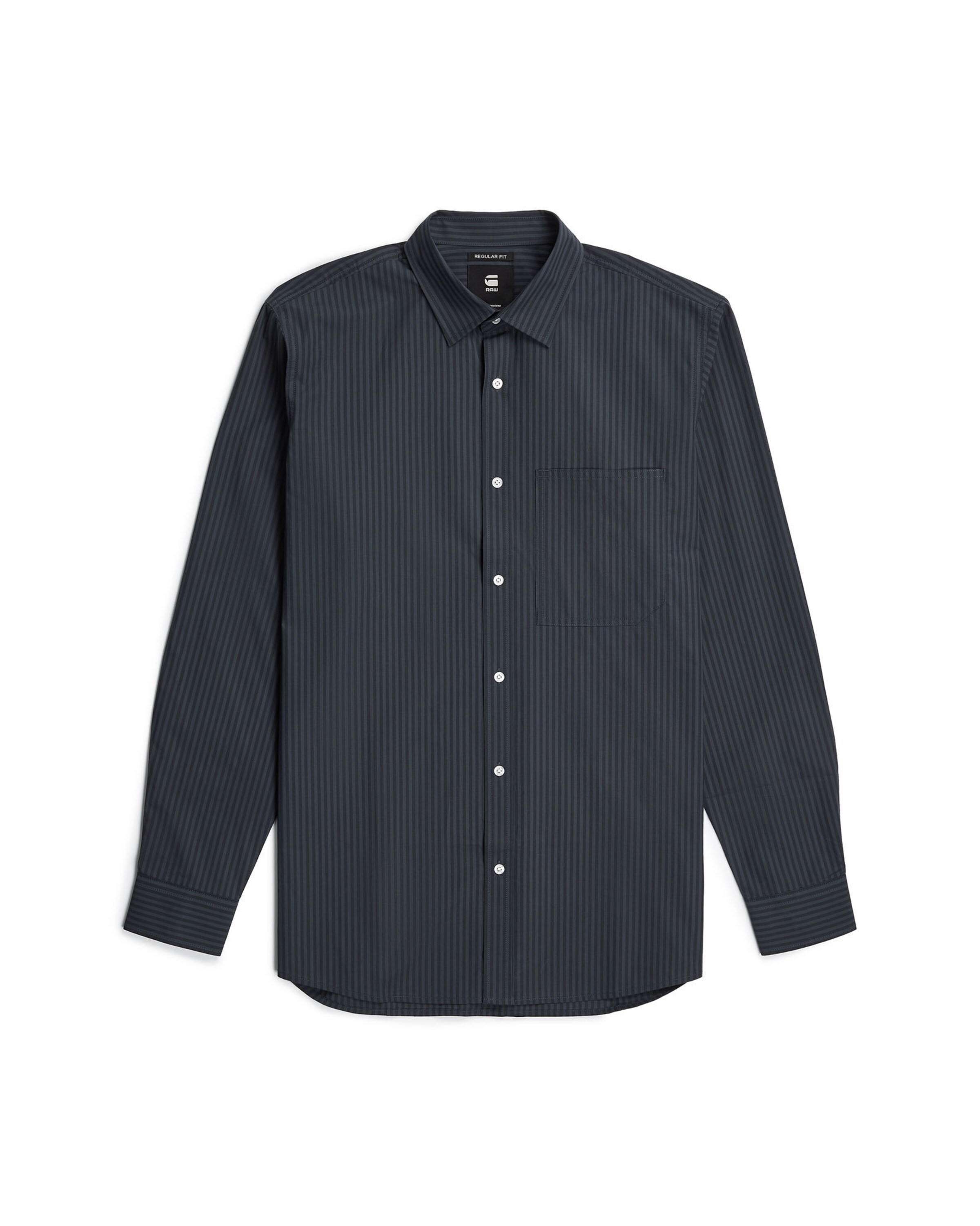 G-STAR Button Up Shirt in Dark blue / Grey, Item view