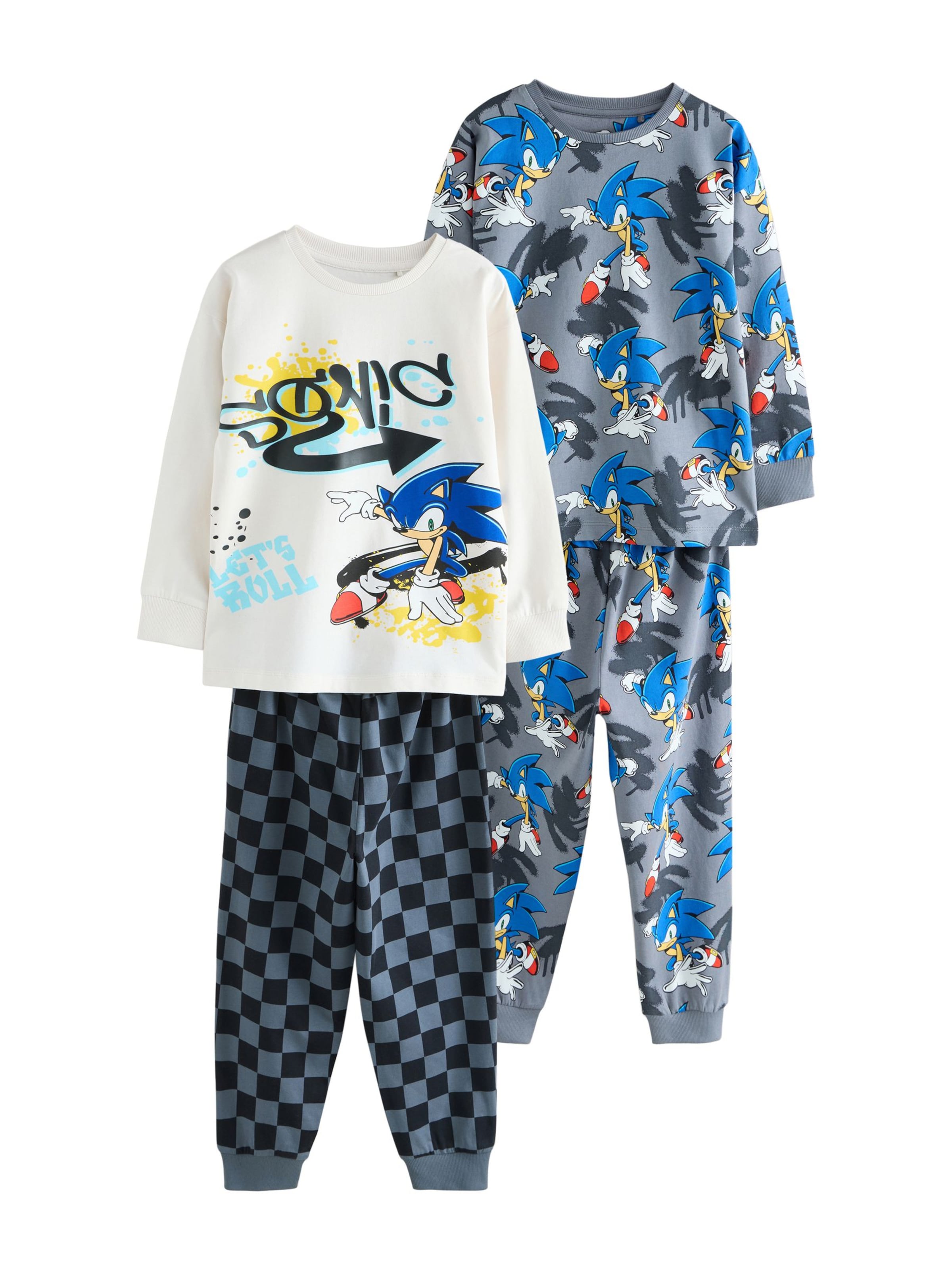 Next Pajamas 'Sonic The Hedgehog' in Beige: front