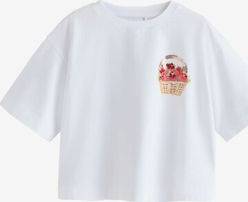 T-Shirt Next en blanc : devant