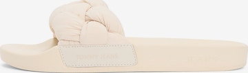 Tommy Jeans Mules in Beige: front