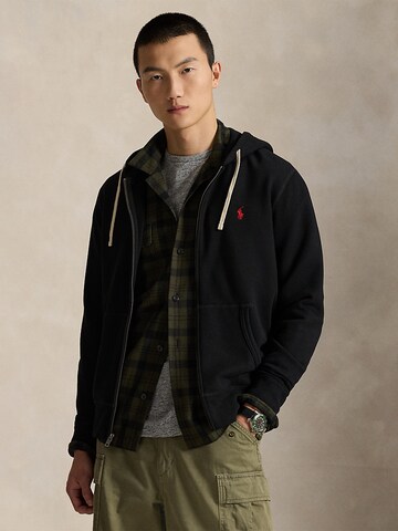 Polo Ralph Lauren Sweat jacket in Black: front
