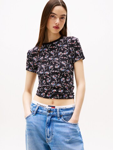Tommy Jeans Shirt in Zwart: voorkant