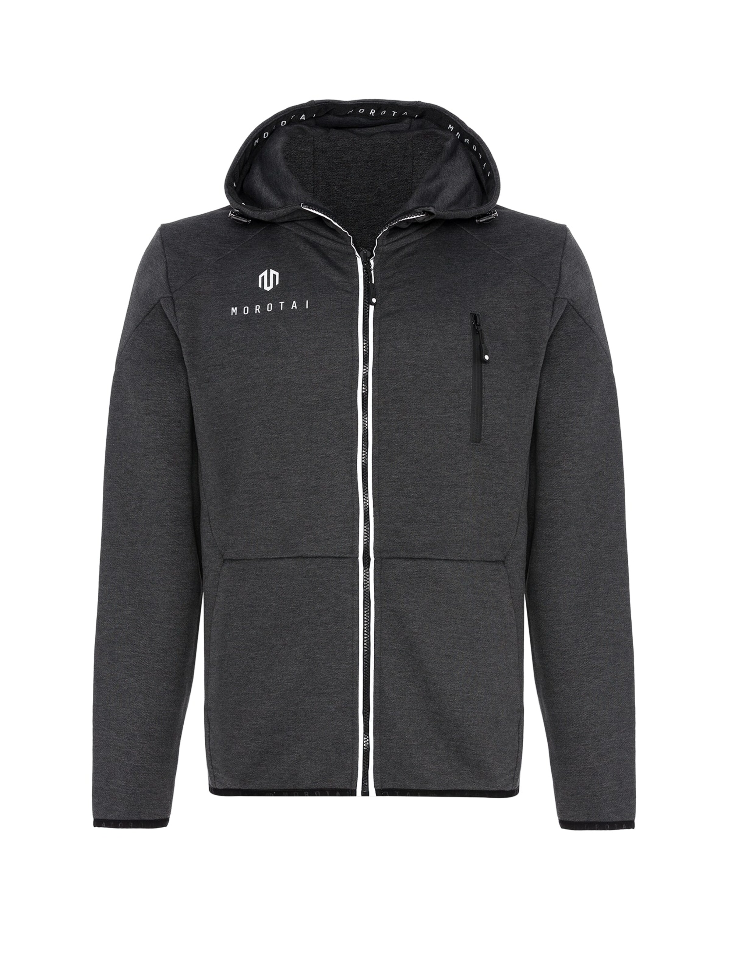 MOROTAI Sportovní mikina 'NKMR NEO' – šedá: přední strana