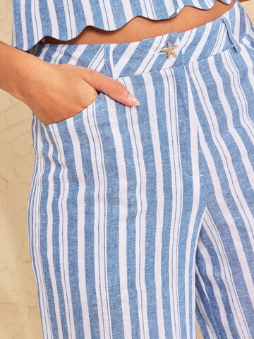 Wide leg Pantaloni di love & roses in blu