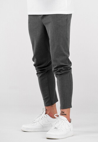 behype Regular Chino Pants 'B-KAY' in Grey