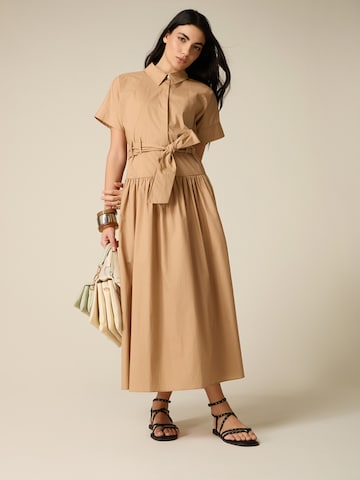 Robe oltre en beige : devant