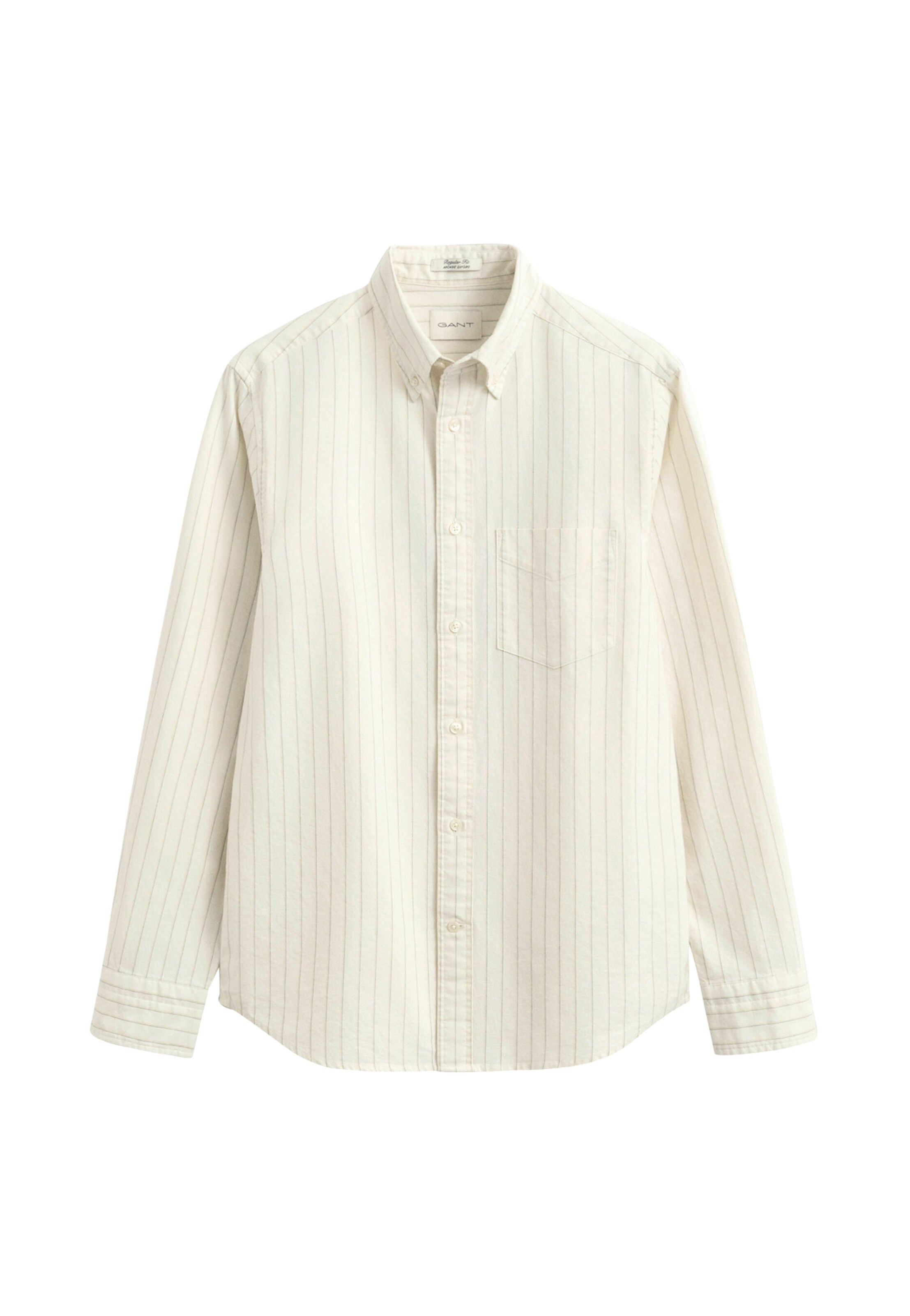 GANT Regular fit Skjorta 'ARCHIVE' i beige: framsida