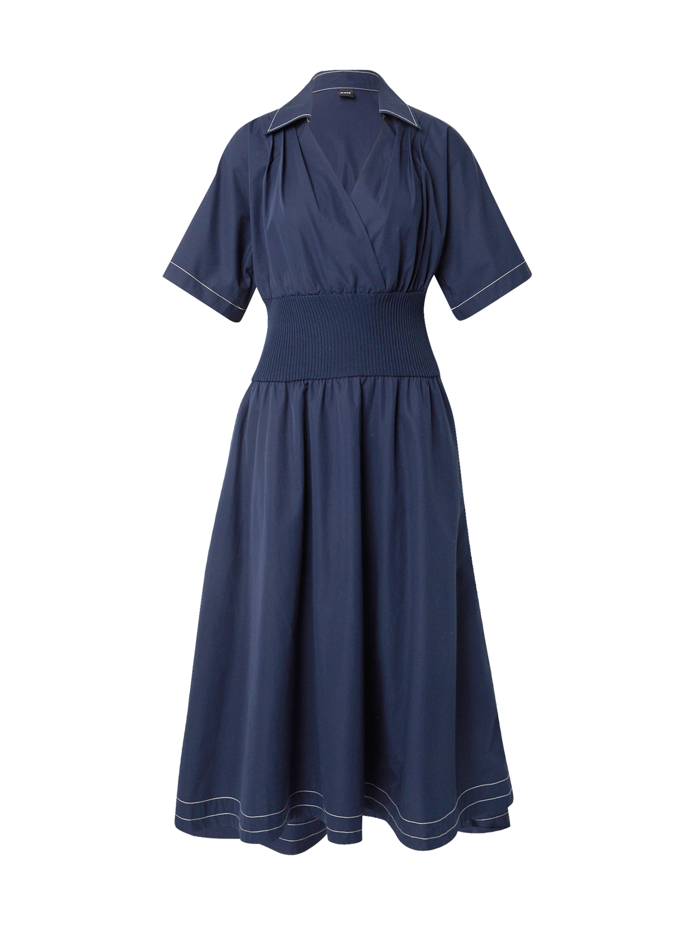 BOSS - Vestido camisero 'Dakari' en azul: frente