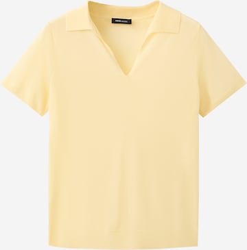 Pulover 'LUXON' de la MANGO pe galben: față