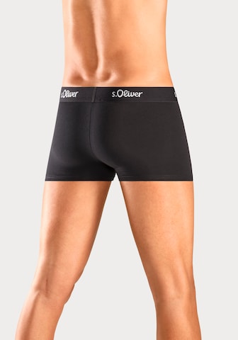 Boxers s.Oliver en noir : derrière