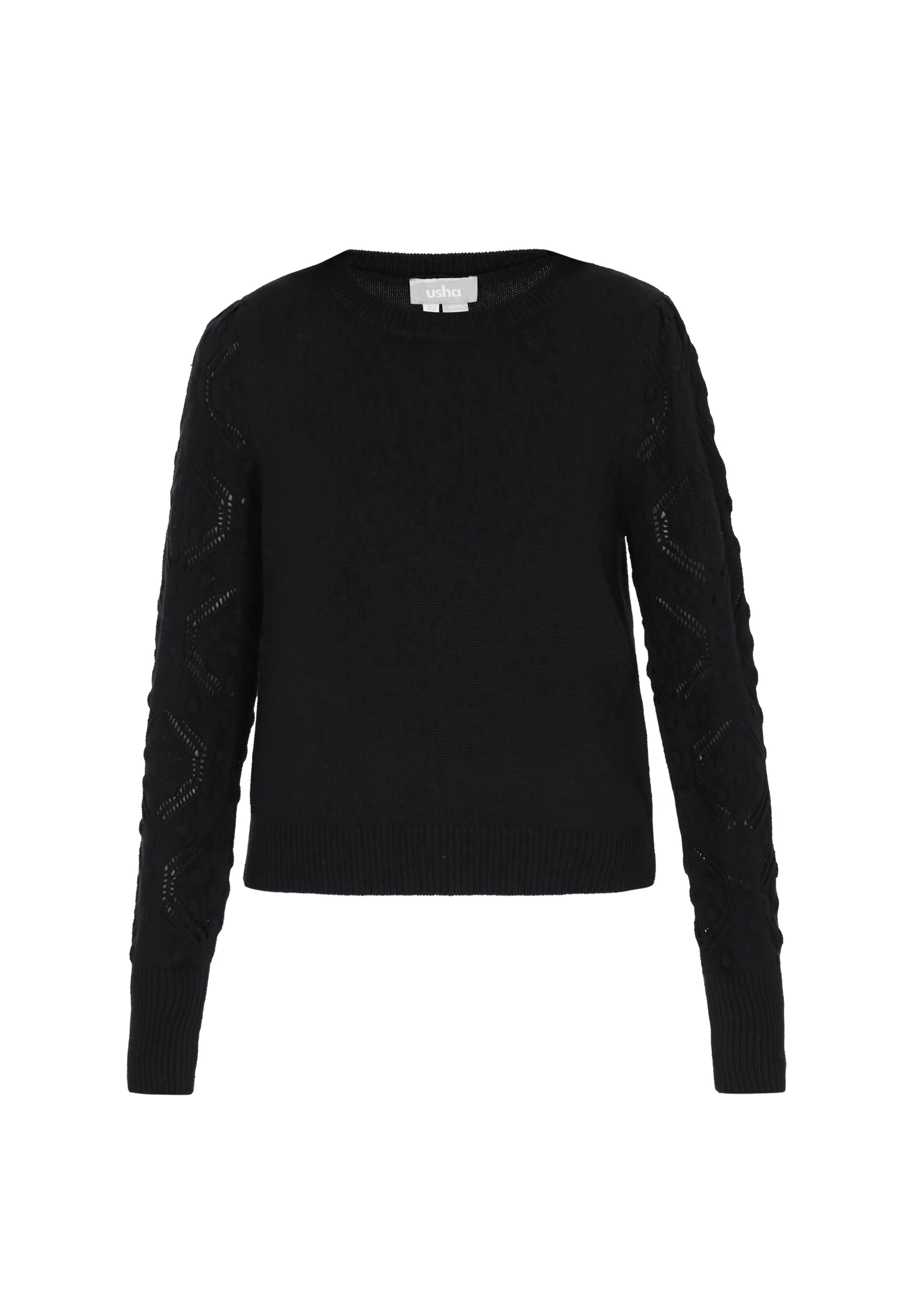 Pull-over Usha en noir : devant