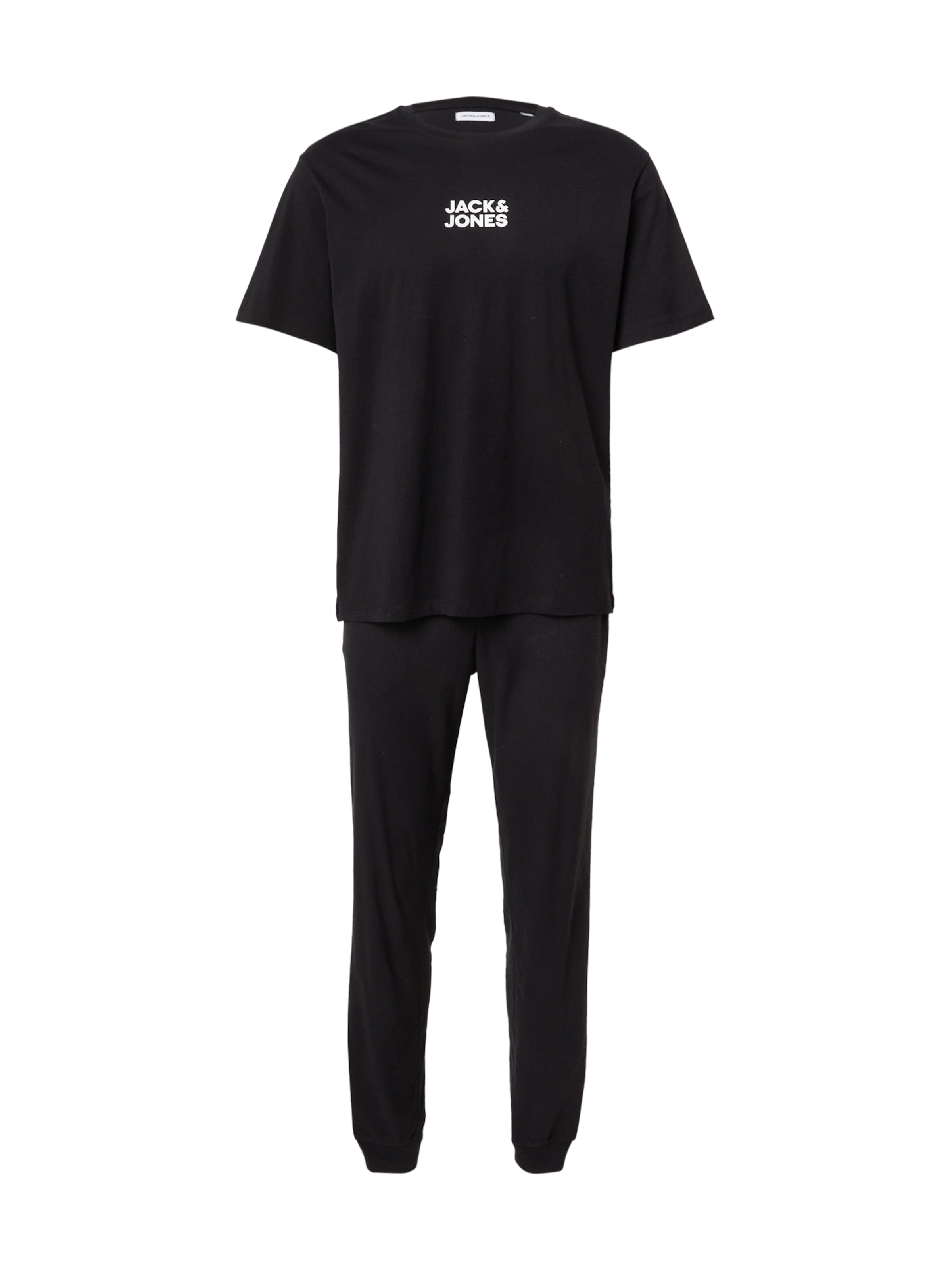 JACK & JONES Házi ruha 'JACSOLID' - fekete: elől