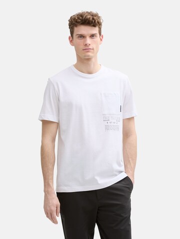 TOM TAILOR T-Shirt in Weiß: Vorderseite