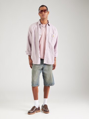 Carhartt WIP Футболка 'Hudson' в Ярко-розовый