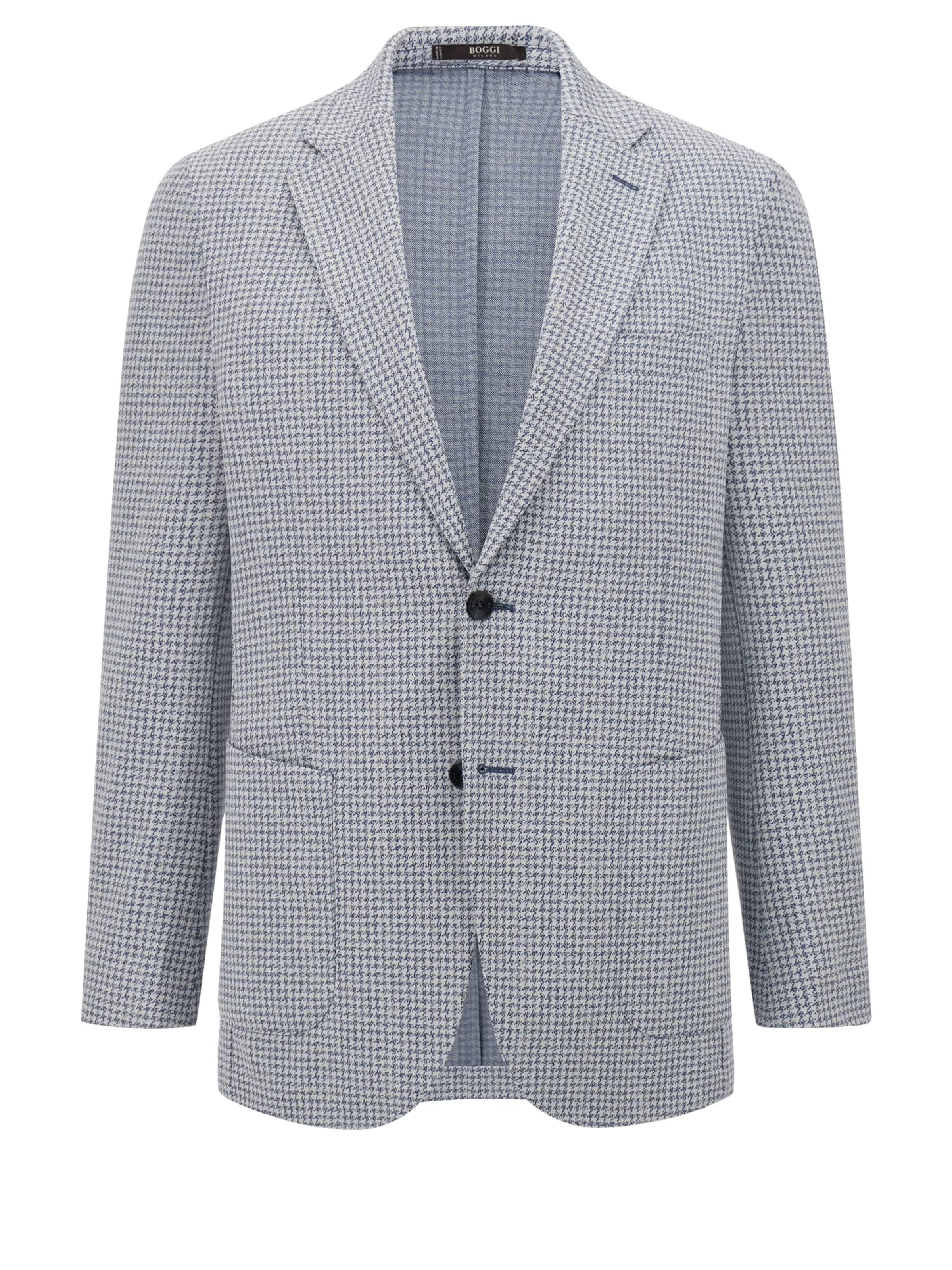 Boggi Milano Regular fit Kavaj 'B Jersey' i blå: framsida