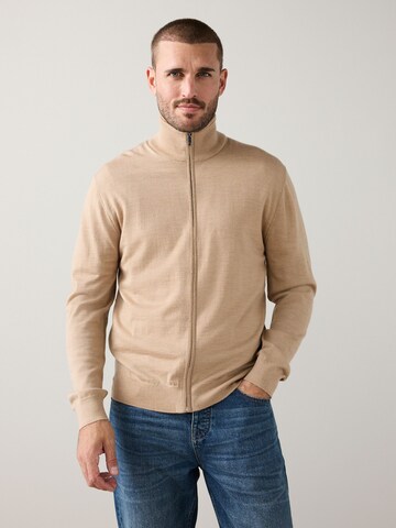 Next Strickjacke in Beige: Vorderseite