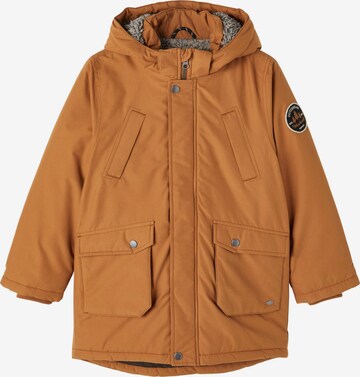 NAME IT Winter jacket 'Miller' in Brown: front