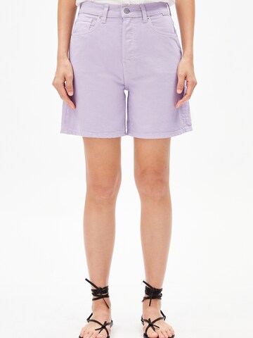 ARMEDANGELS Regular Trousers in Purple: front