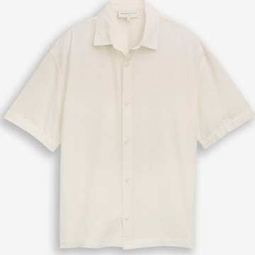 TOM TAILOR DENIM Overhemd in Wit: voorkant