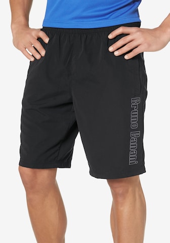 BRUNO BANANI Regular Shorts in Schwarz: predná strana