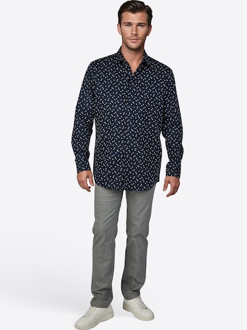 PIERRE CARDIN Regular fit Button Up Shirt in Blue