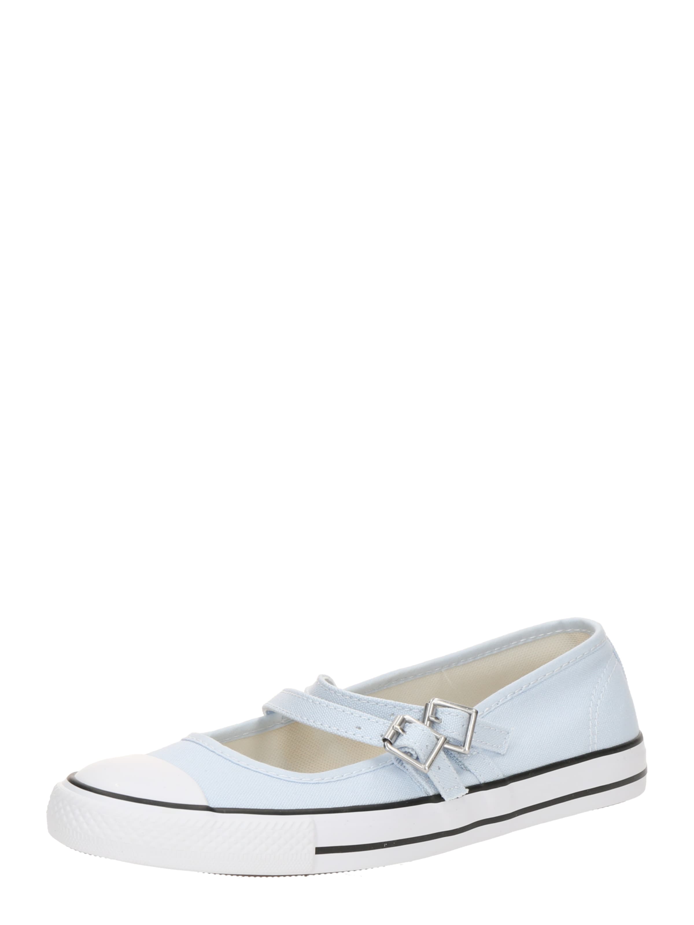 CONVERSE Ballerinasko med rem 'CHUCK TAYLOR ALL STAR' i blå: forside