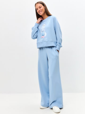 Cat e Lolette Regular Pants 'Palazzo Trousers' in Blue