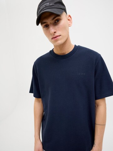 JACK & JONES Shirt 'JCOPACER STRUCTURE TEE' in Blauw