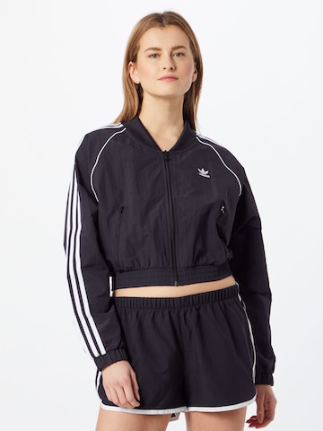 Geacă de primăvară-toamnă de la ADIDAS ORIGINALS pe albastru: față