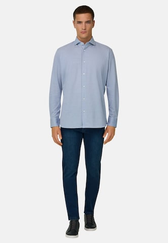 Boggi Milano Regular Fit Hemd in Blau