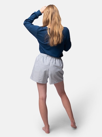 greenjama Pyjamahose in Blau