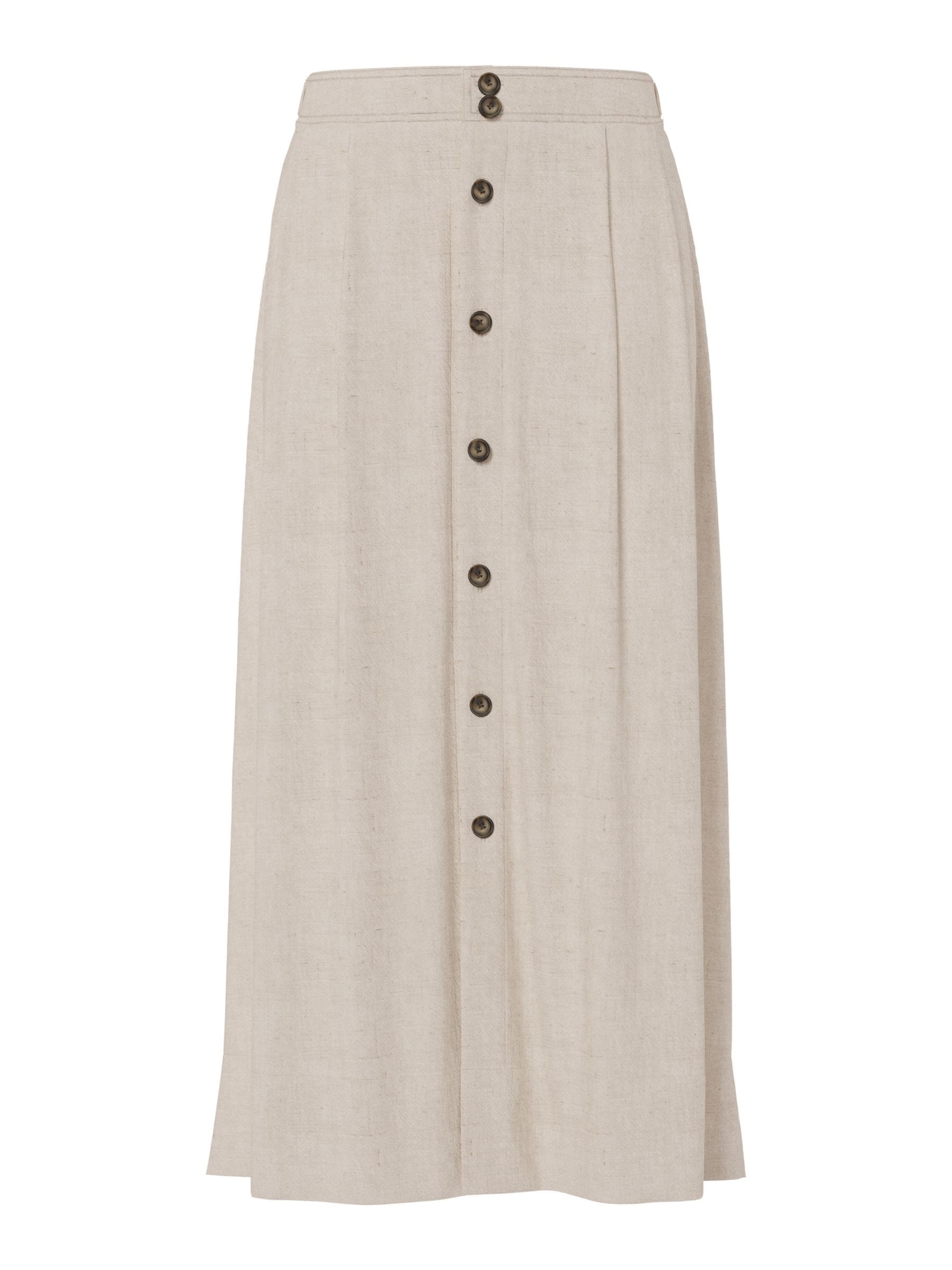 YAS Skirt in Beige: front