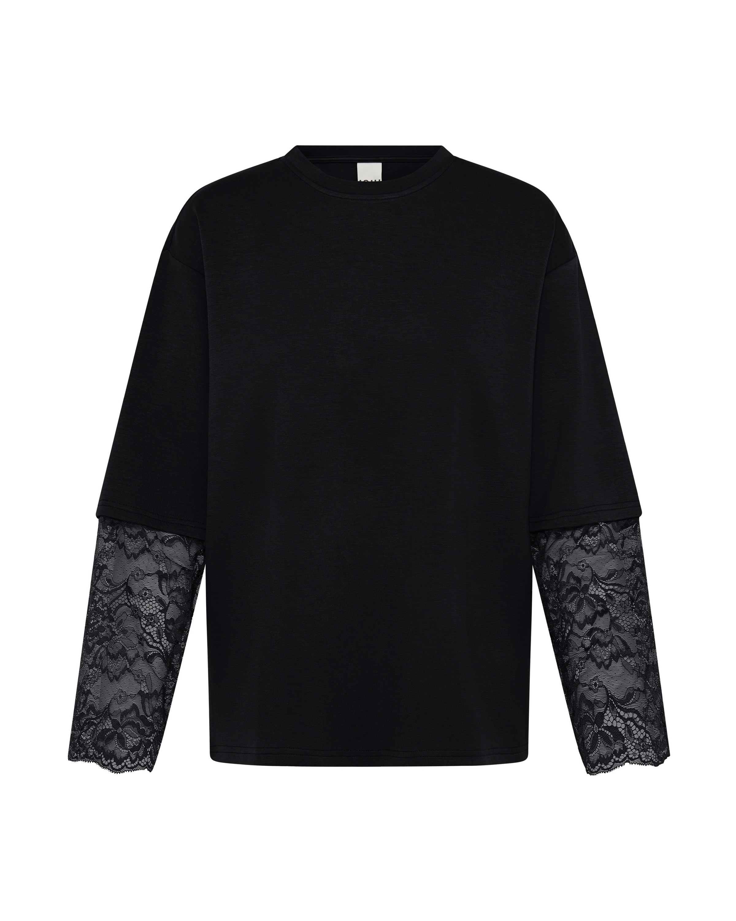 ICHI Shirt 'IHKAIWA LS' in Black: front