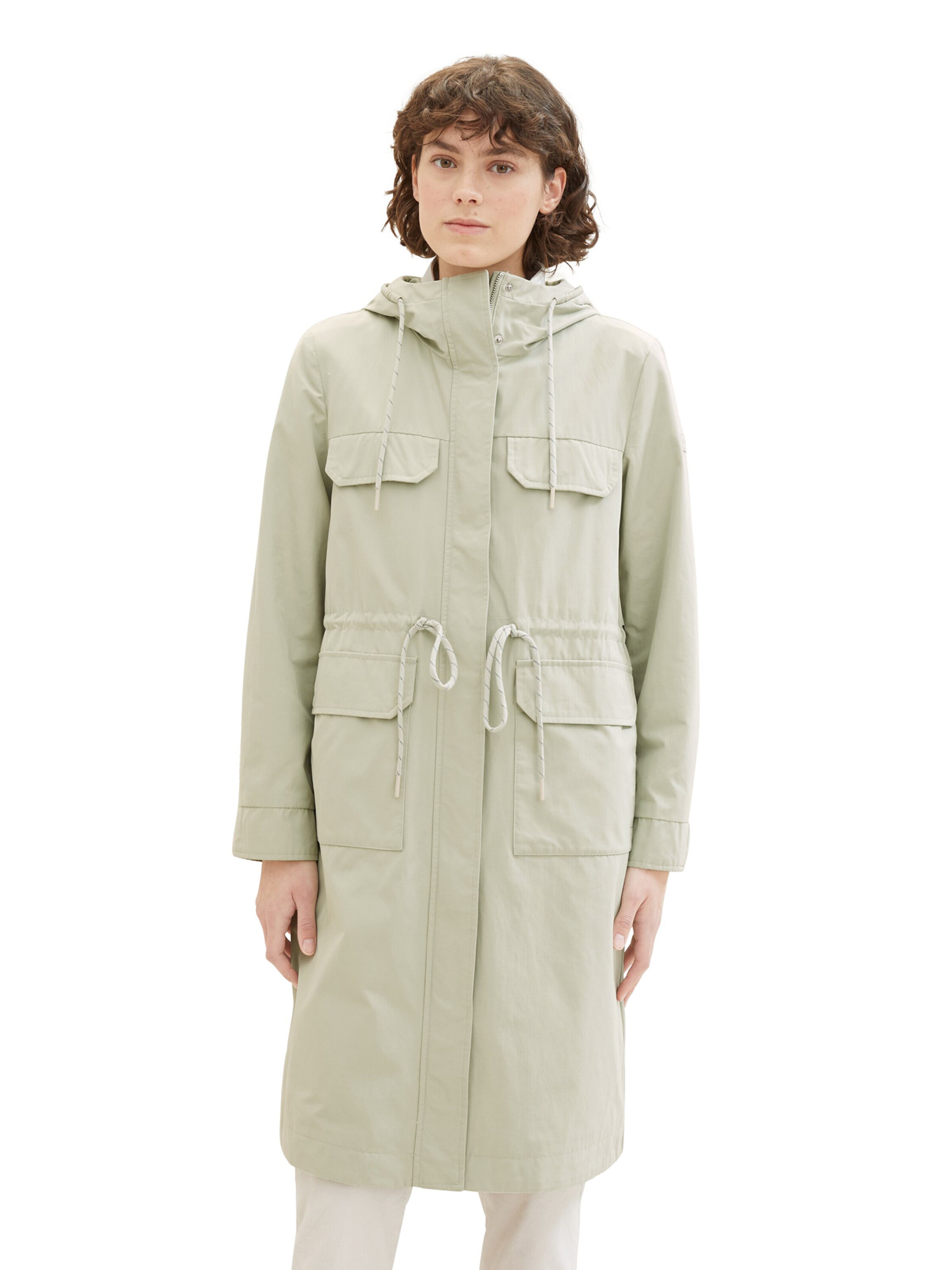 Parka di mezza stagione di TOM TAILOR in verde: frontale