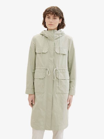 TOM TAILOR Between-Seasons Parka in Green: front