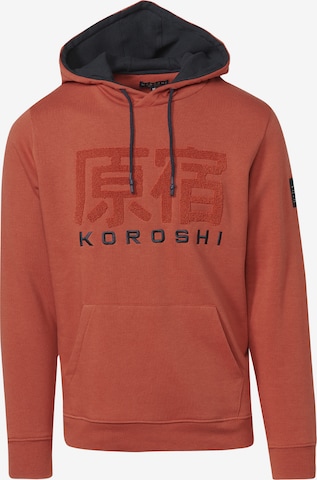 KOROSHI Sweatshirt in Orange: front