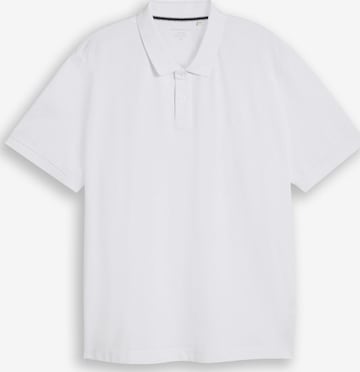 TOM TAILOR Men + Poloshirt in Weiß: Vorderseite