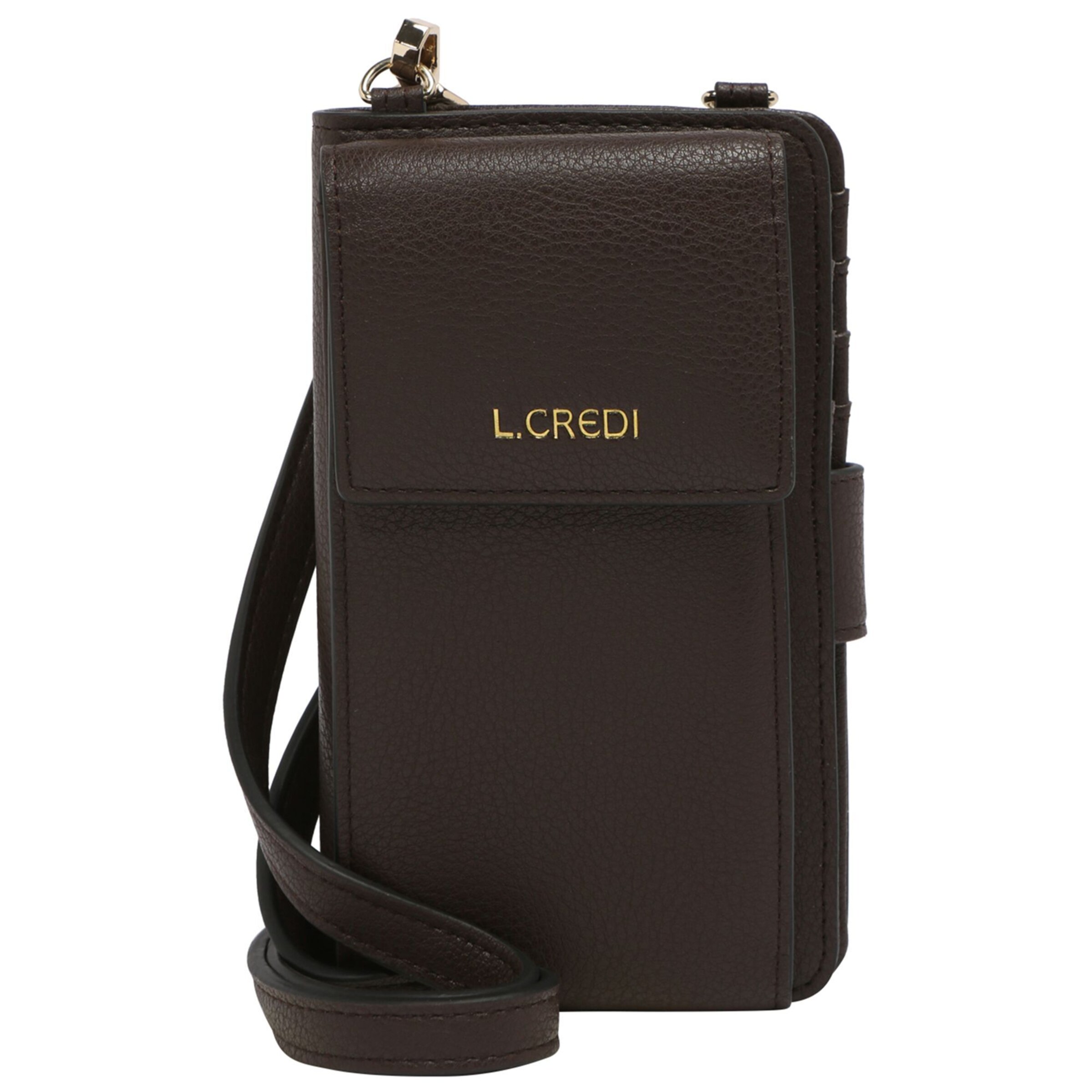 Borsa a tracolla 'Jane' L.CREDI di colore marrone scuro, Visualizzazione prodotti