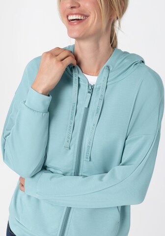 TIMEZONE Zip-Up Hoodie in Blue