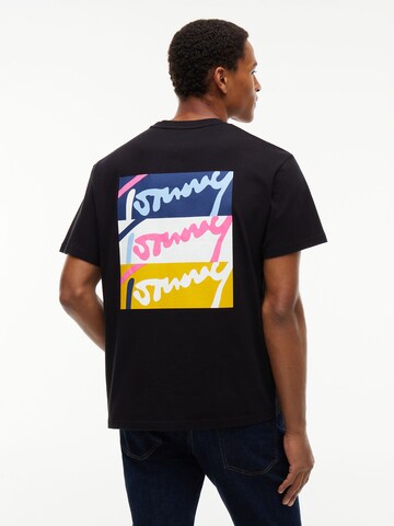 Tommy Jeans - Camiseta en negro: frente