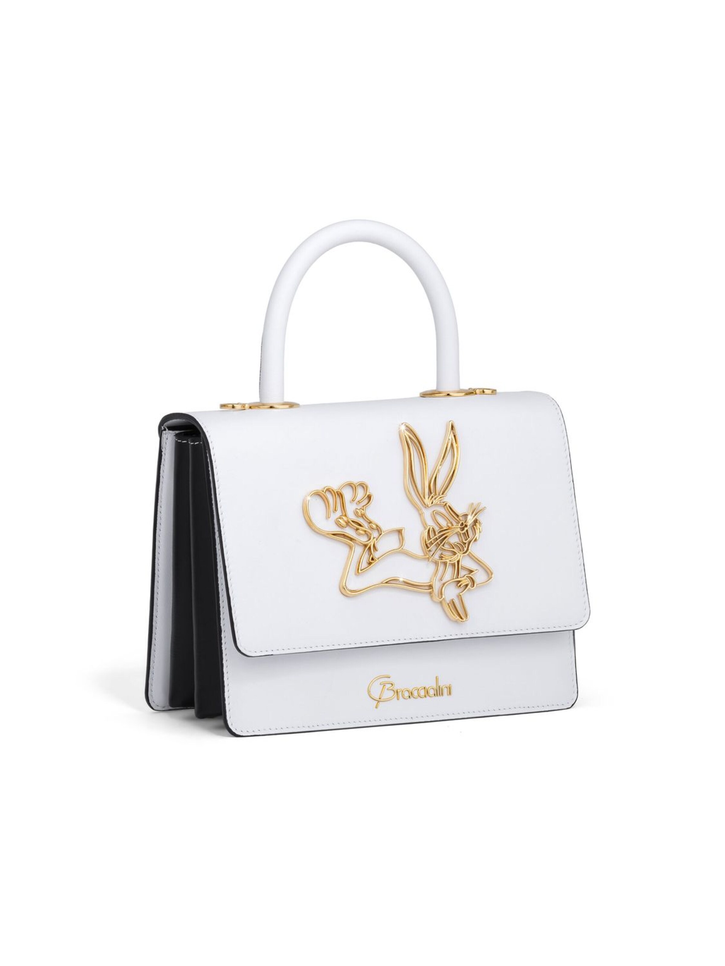 Braccialini - Bolso de mano 'Audrey Bugs Bunny' en blanco