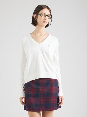 Pullover 'ESSENTIAL' di Tommy Jeans in bianco: frontale