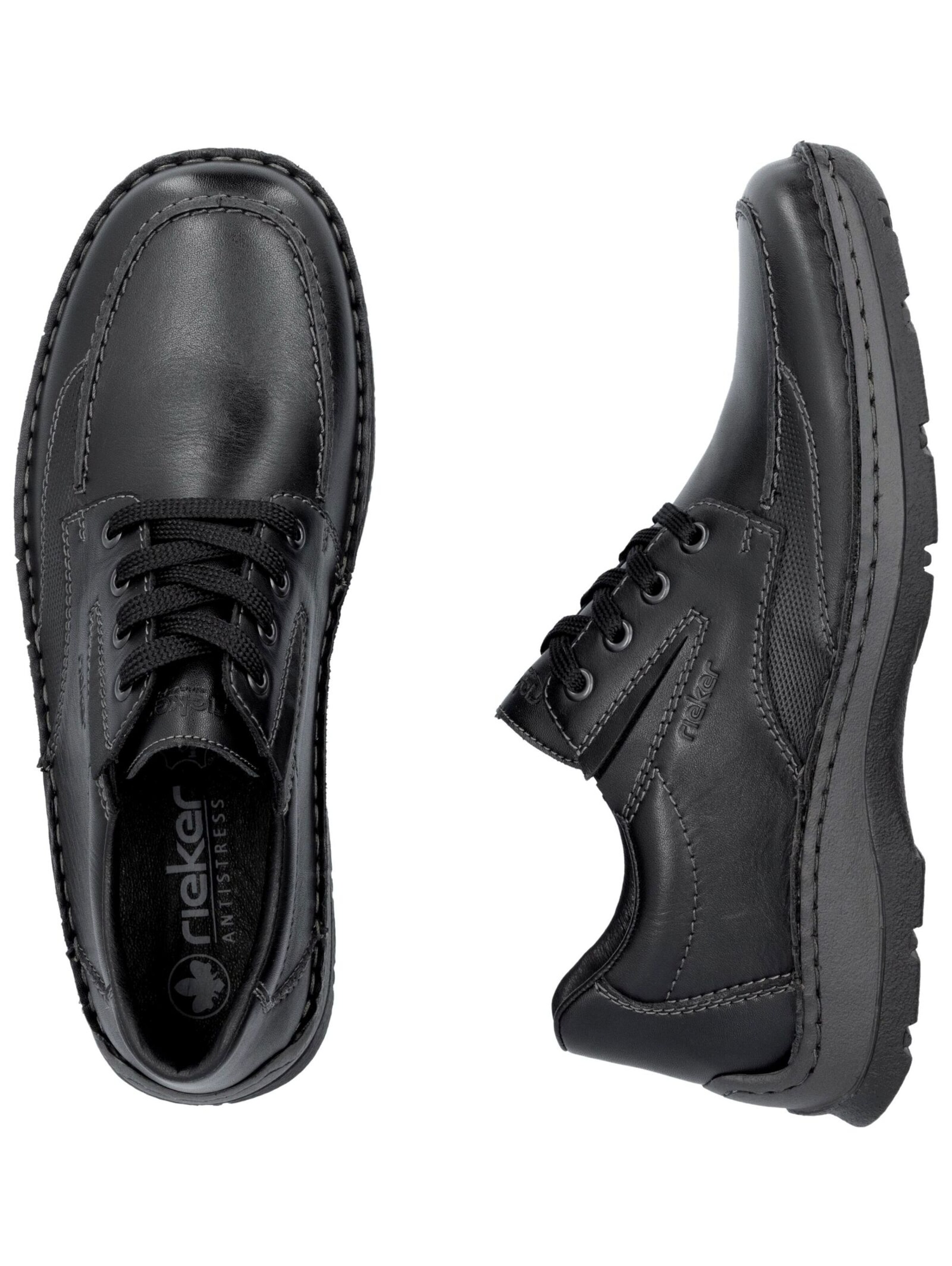 Chaussure à lacets Rieker en noir