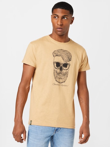 T-Shirt 'Hipster' Derbe en marron : devant